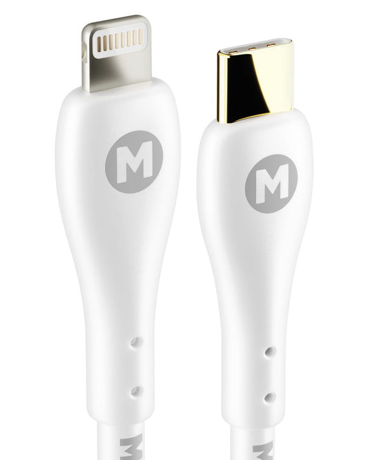 MAGFAST Lux USB-C to Lightning Cable | Alpine White | 6ft | Apple MFi Certified | Fast Charging Cord for iPhone 14 14 Pro Max Plus & Mini 13 12 11 8…