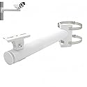 GledeYeTec Surveillance Security Camera Mount Bracket, CCTV Wall Mounting Bracket Stand Galvanized Tube Wall Corner Mount Bracket for Heavy-Duty