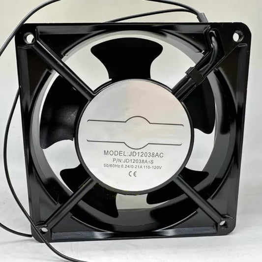 JD12038AC JD12038A1S AC 110/120V 0.24/0.21A 120x120x38mm 2-Wire Cooling Fan