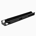 Desky 6 Plugs Power Rail - Thermal Overload Protection Desk Power Strip with USB Ports, Mountable Under Desk Cable Organizer - Matte Black