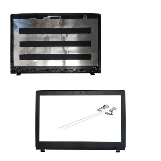 Laptop Replacement LCD Back Cover and Front Bezel Cover Case and Screen Hinges Fit Acer Aspire E5-575 E5-575G E5-575T E5-575TG TMP259 TX50 N16Q2