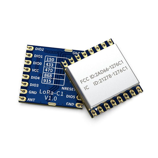 Lubeby Smart LoRa sx1276 Networking Transceivers, Compatible with RFM95W LoRa RF Chip Module LoRa1276-C1 915 Mhz x 2 PCS