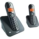 Philips CD1502B/17 DECT Series Dual Expandable Cordless Phones with Digital Answering System