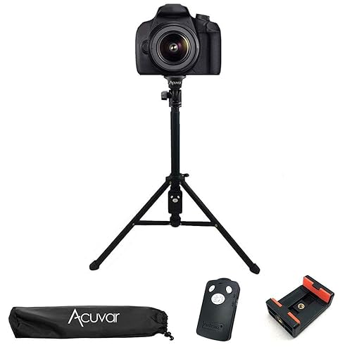 Acuvar Inch Elite Series Professional Heavy Duty Tripod Tall Adjustable DSLR Camera & Camcorder Tripod Stand -Stable Aluminum (54" Inch)
