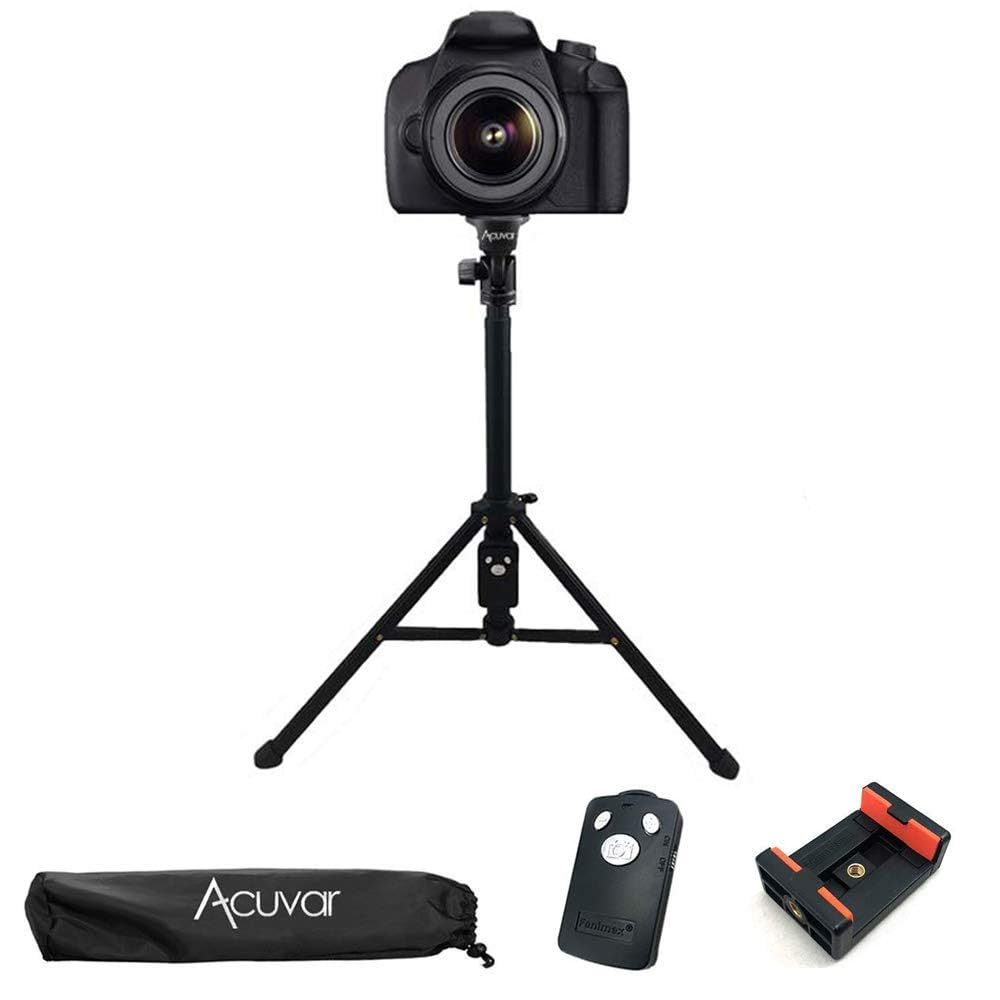 Acuvar Inch Elite Series Professional Heavy Duty Tripod Tall Adjustable DSLR Camera & Camcorder Tripod Stand -Stable Aluminum (54" Inch)