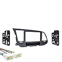 Harmony Audio Radio Install Bundle Fits Hyundai Elantra 2017 2018 with Metra 99-7376B Double DIN Dash Kit