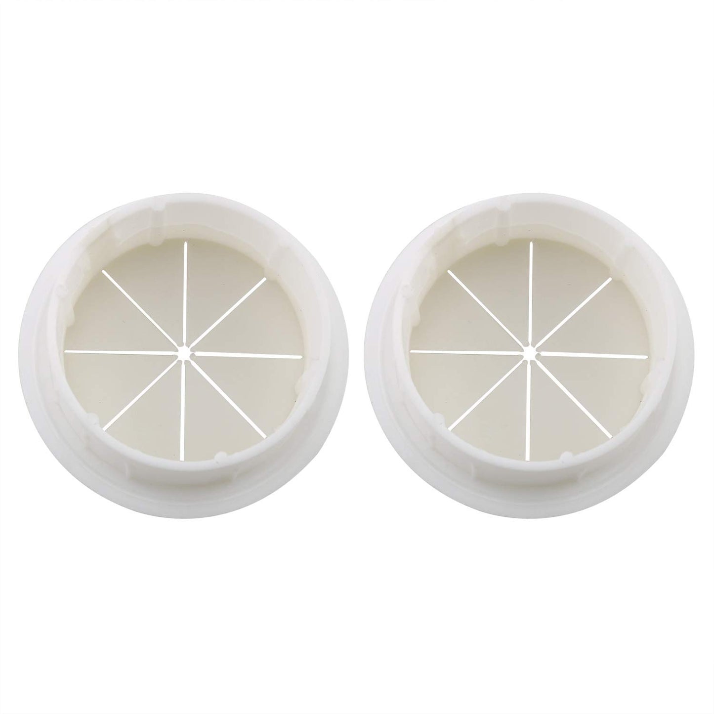 pugdodo 2PCS 2Inch (50mm) Desk Cord Grommets Wire Cable Hole Cover for Office PC Desk Cable Cord Cover White (White-2pcs) (White)
