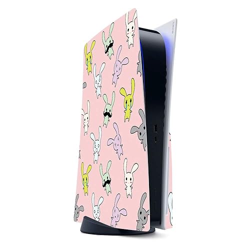 MightySkins Gaming Skin for PS5 / Playstation 5 - Bunny Bunches | Protective Viny wrap | Easy to Apply and Change Style | Made in The USA