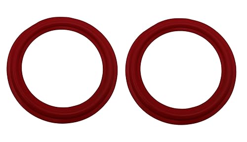 IMC Audio Red 12 inch Rubber Speaker Foam Edge Subwoofer Surround Rings Replacement Parts for Speaker Repair or DIY 2 Pieces