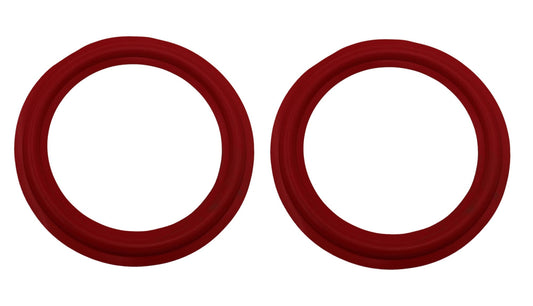 IMC Audio Red 10 inch Rubber Speaker Foam Edge Subwoofer Surround Rings Replacement Parts for Speaker Repair or DIY 2 Pieces