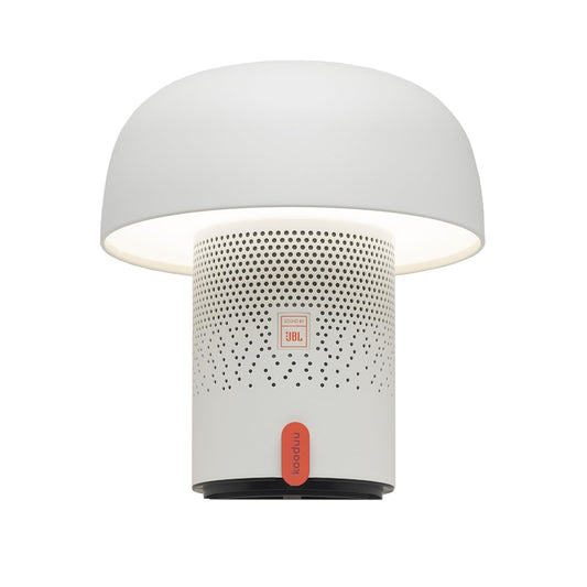 Kooduu Sensa Play Bluetooth Speaker Light with Sound by JBL - Cordless, Rechargeable Speaker & Light with Touch Control for Indoor/Outdoor Use, White