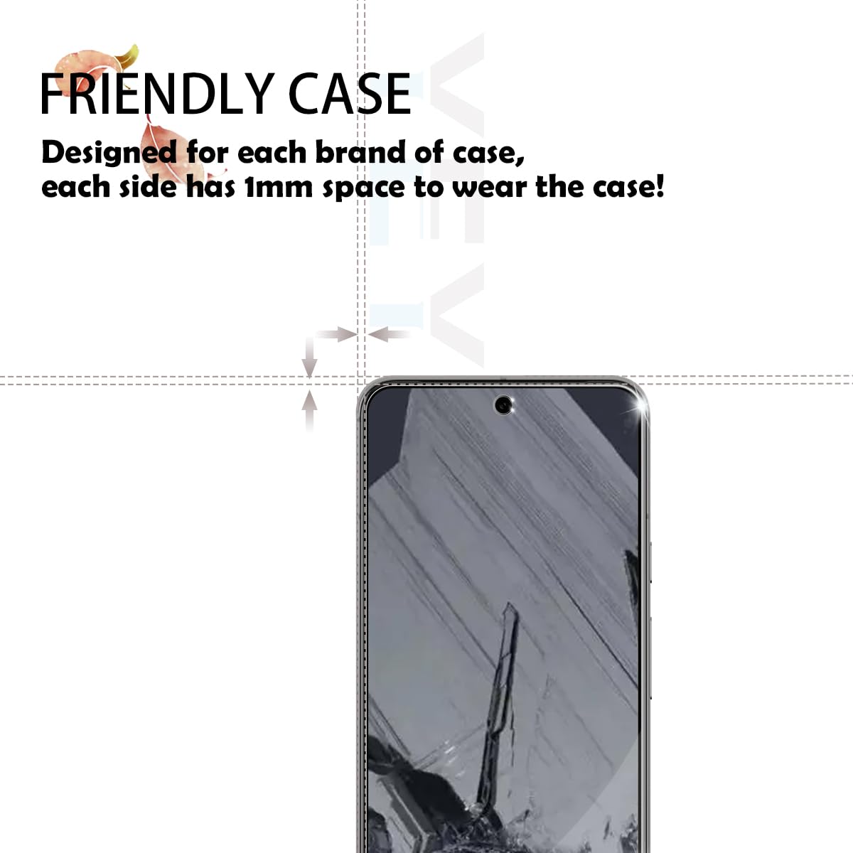 YEYEBF Pixel 8a HD Clear Tempered Glass Screen Protector + Camera Lens Protectors, [2+2 Pack] [3D Glass] [Anti-Glare] [Bubble-Free] Screen Protector