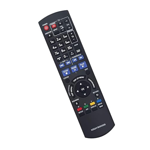 GHUST N2QAYB000508 IR6 Remote Control Replacement for Panasonic Blu-ray Disc DVD Player DMP-BD55 DMP-BD55K DMP-BD60 DMP-BD601 DMP-BD601K DMP-BD605