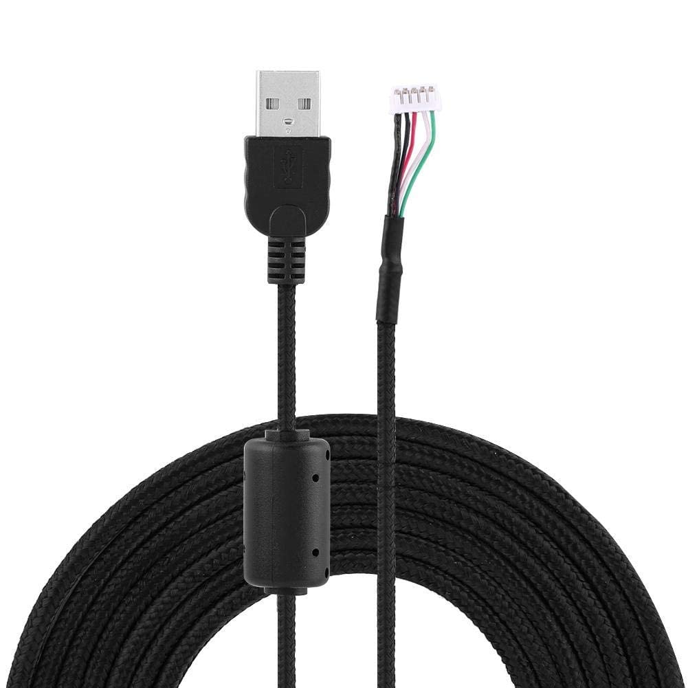 New USB Mouse Cable Mice Wire Mouse Line DIY Replacement Repair for Logitech G500 G5 Replacement Repar Parts, 2 metres