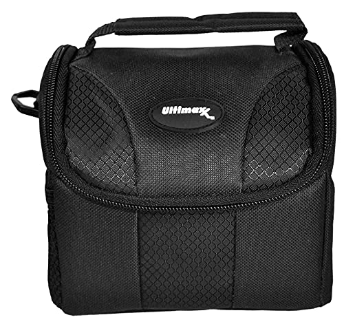 Pixel Hub Photography Padded Camera DLSR/SLR Equipment Gadget Bag Case (Black) for Nikon, Canon, Sony, Pentax, Olympus Panasonic, Fijifilm, Samsung