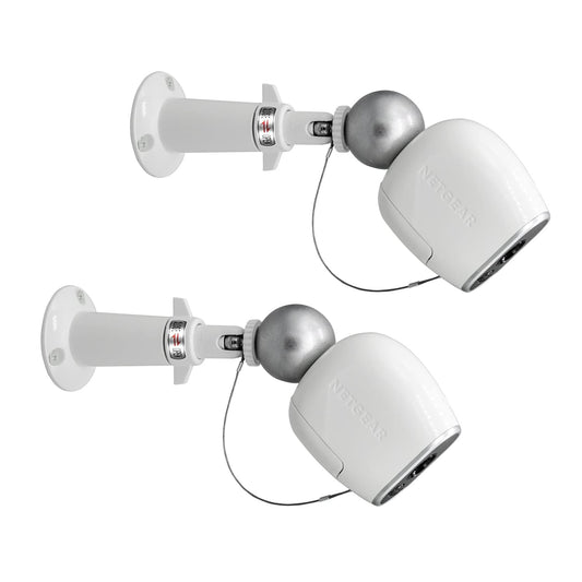 Haoyou (Metal 2 Pack) 360 Degree Adjustable Security Wall Mount Equipped with Security Rope,Compatible with Magnetic Arlo pro/Arlo pro 2