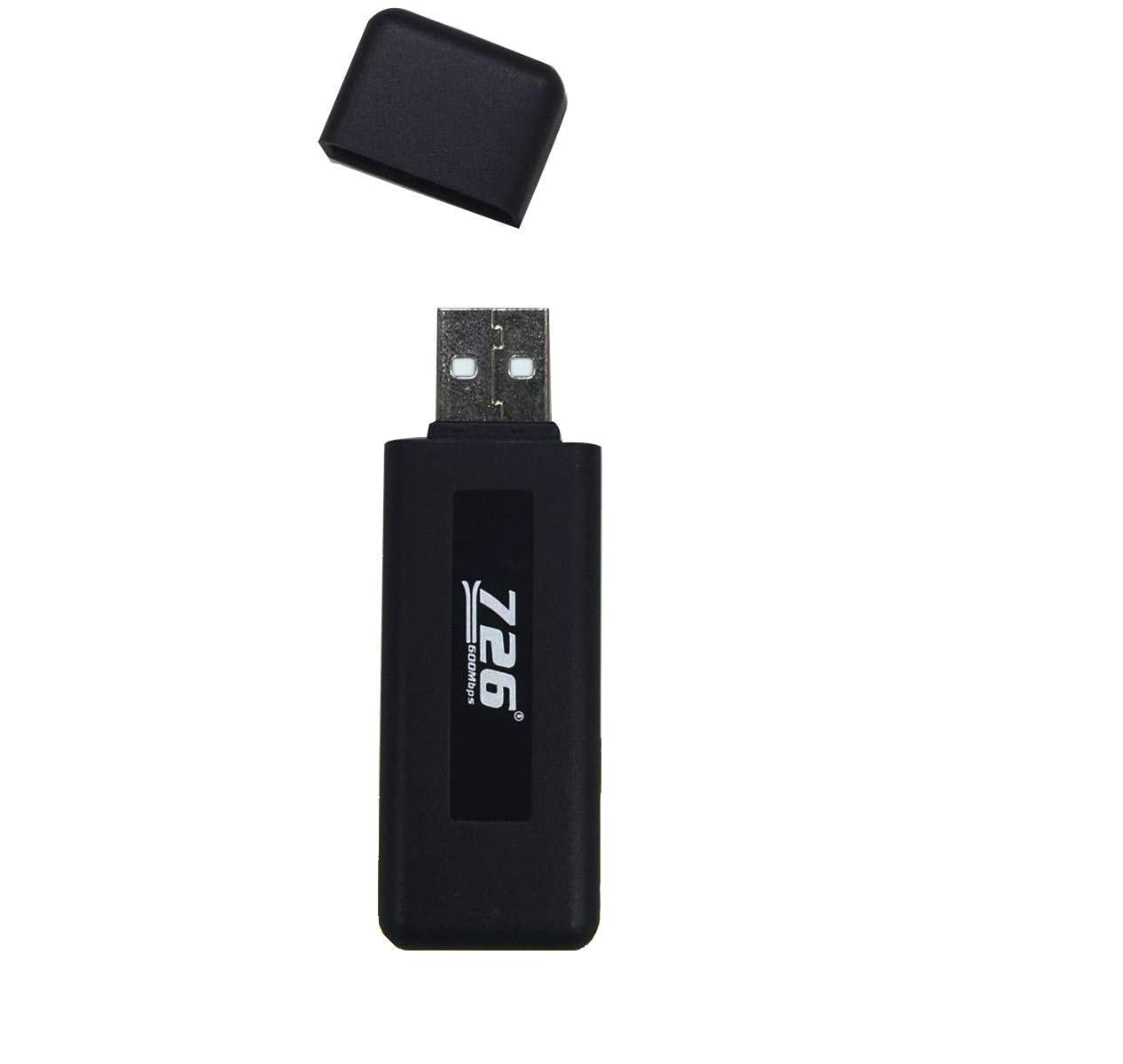 (Pack of 1) WiFi Adapter 600Mbps WiFi Dongle Mini Dual Band 2.4G/5G USB Wireless Network Adapter Support for MAG 254 256 322 Mag322w1 Mag324w2