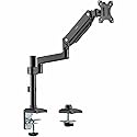 ErgoReach® EP8 Premium Single Ergonomic Monitor Pole Mount Arm, C-Clamp & Grommet