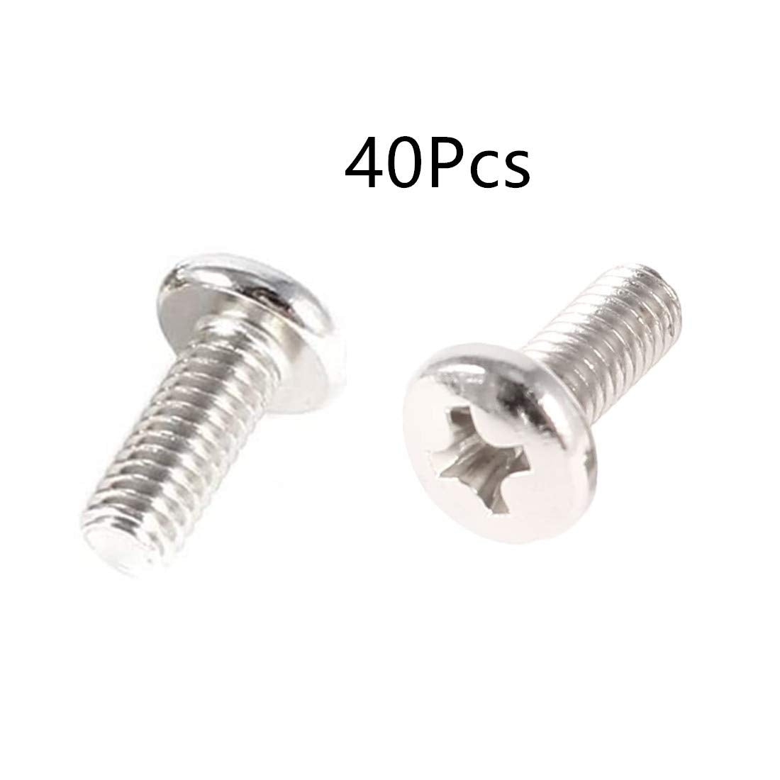 bnafes 40 Pieces VESA Computer TV LCD Monitor Stand Bracket Mounting Screw M4x10mm