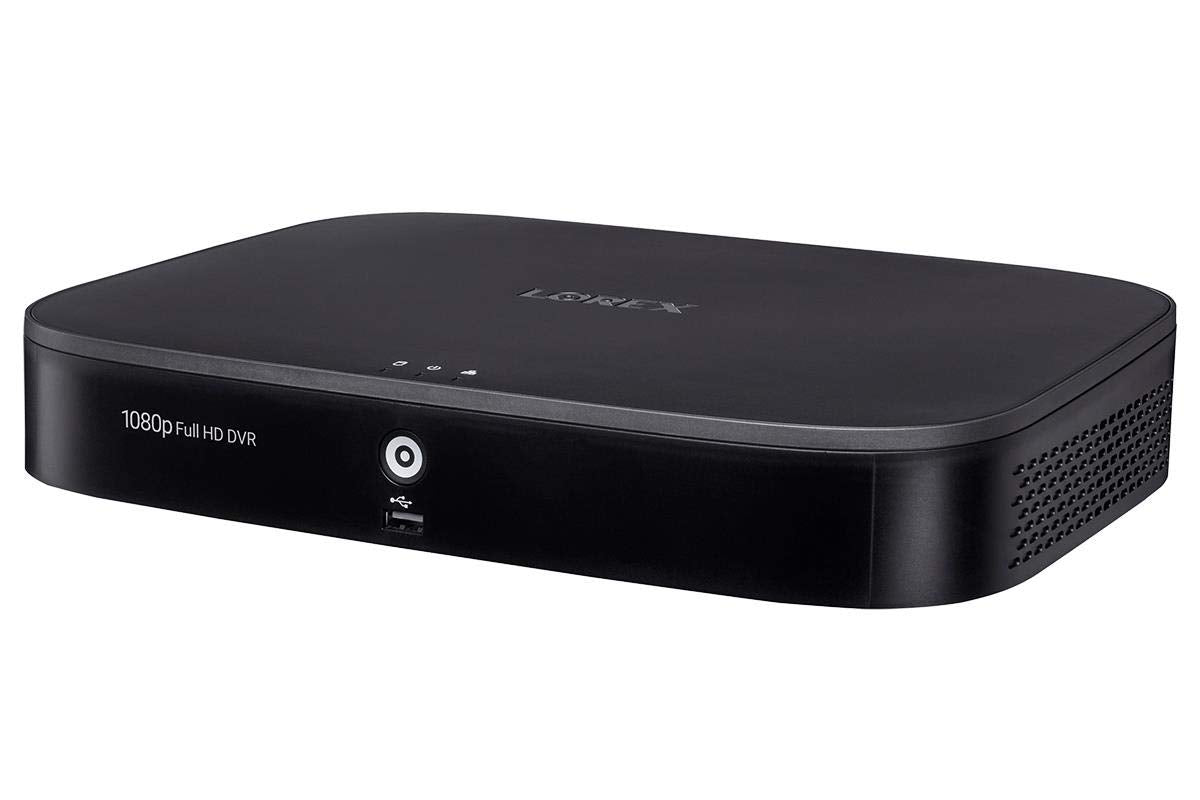 Lorex D241A81B 8 Channel 1080p Analog HD 1TB Security System DVR with Advanced Motion Detection Technology and Smart Home Voice Control, Black