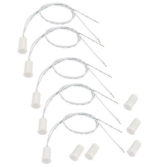 uxcell 5 Pcs NC Door Window Contact ABS Alarm Security Magnetic Reed Switch