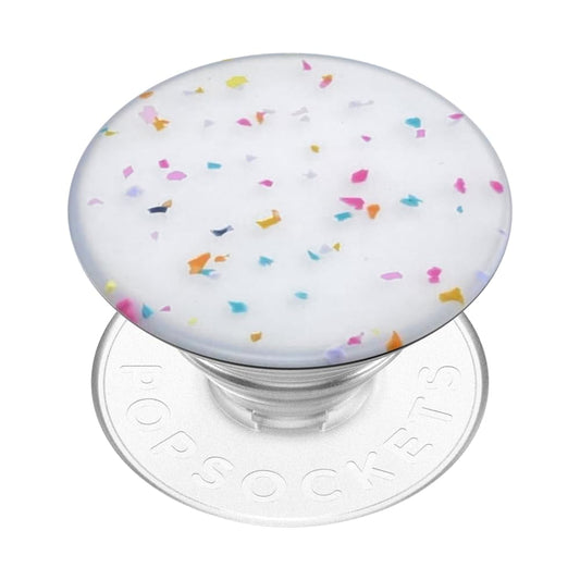 PopSockets Adhesive Phone Grip, Holder, Phone Stand, Rainbow - Circus Regrind White