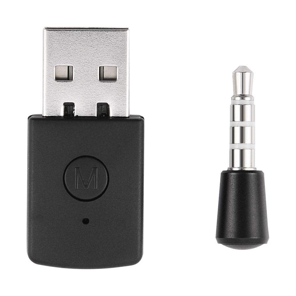 Bluetooth Adapter, Mini USB Bluetooth 5.1 Dongle with A2DP HSP Support for Wireless Headphones Gaming PCs Laptops Black