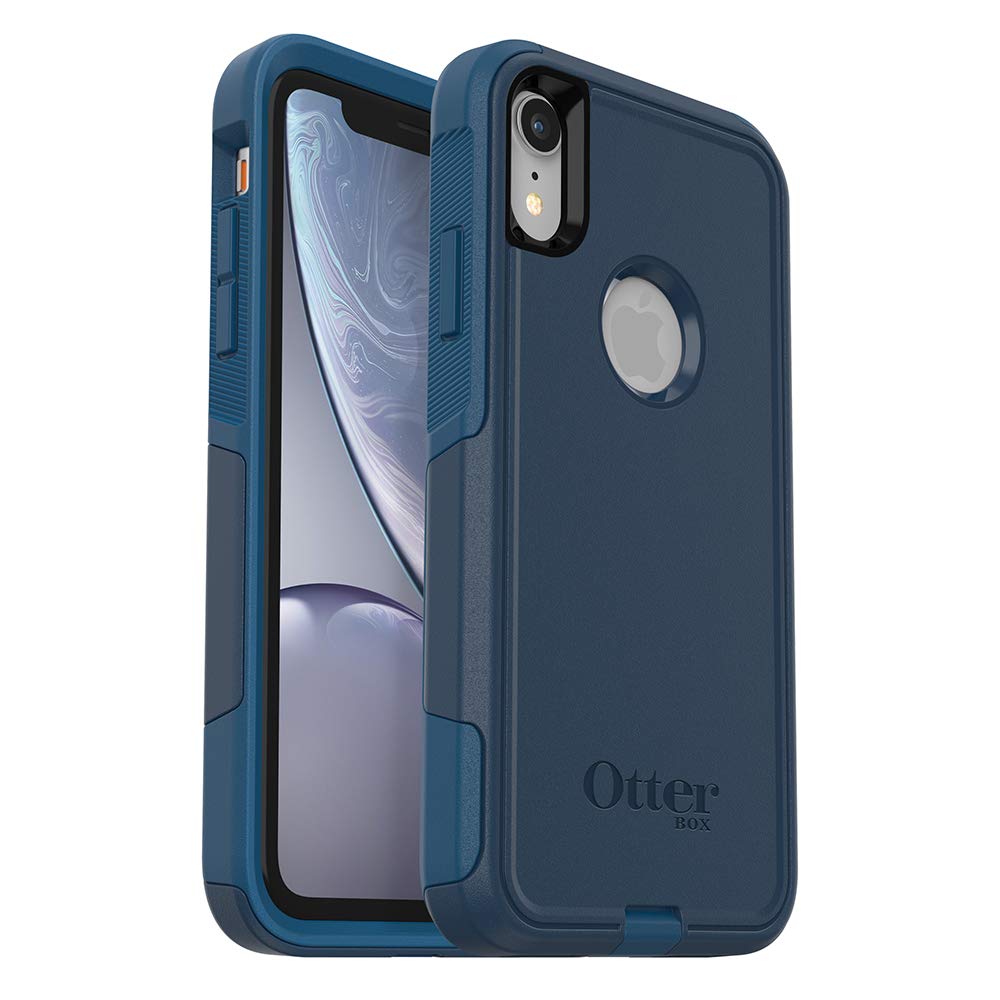 OtterBox iPhone XR Commuter Series Case - BESPOKE WAY (BLAZER BLUE/STORMY SEAS BLUE), Slim & Tough, Pocket-Friendly, with Port Protection