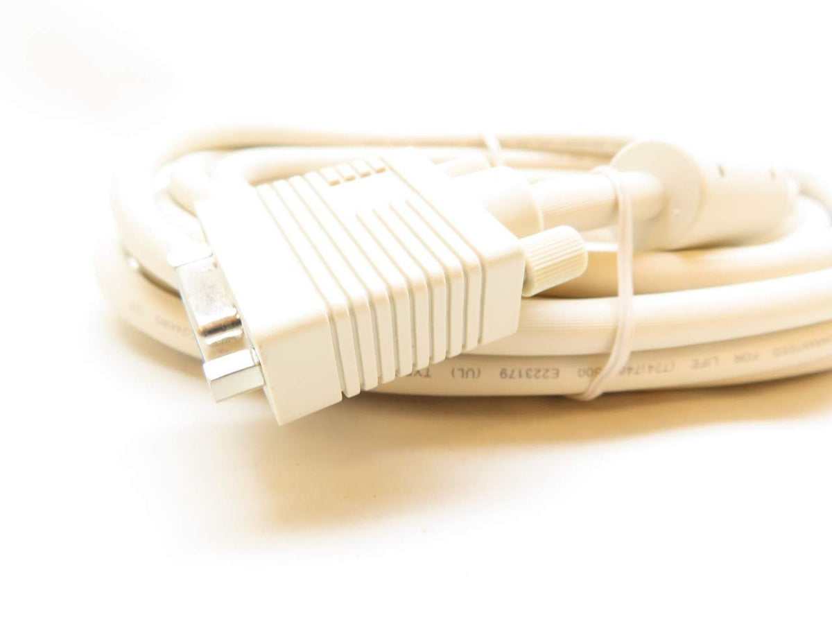 Black Box 20FT VGA Video Cable with Ferrite Core, Beige, Male/Female