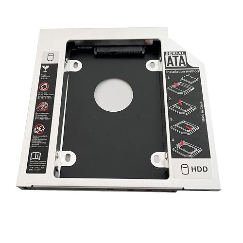 DY-tech 2nd Hard Drive HD SSD Caddy for Dell Inspiron 15 15R N5050 5520 7520 N5040 M5040