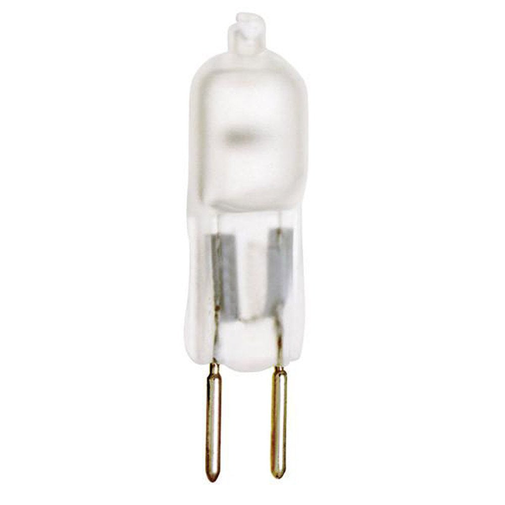 Satco S1908 10 Watt T3 Halogen, Frost, Bi Pin G4 Base, 12 Volts (Pack of 10)