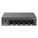 EnGenius 5-Port Gigabit Unmanaged Switch (ES105) | 5X GE Ports high-Speed Connections | Plug and Play | fanless Silent Operation | IEEE 802.3az Energy