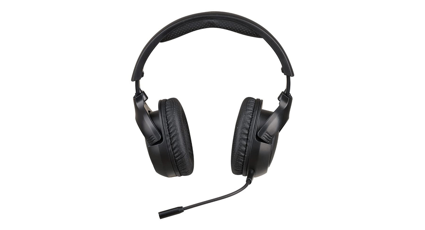 IOGEAR Kaliber UNIKOMM Universal Headset - 50mm Max Bass Drivers - 4-Way Swiveling Noise Isolating Earcups w/Memory Foam - Built-in Volume Control