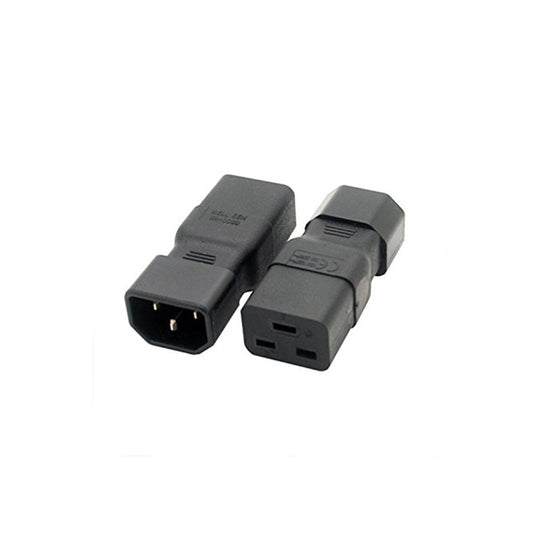 4 Pack IEC 320 C14 Male to C19 Female AC Adapter, Golbalma Black Power Cord Connector for PUD UPS 16A to 10A