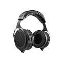 Monolith M1570 Over Ear Open Back Balanced Planar Headphones - with Plush, Padded Headband, Removable Earpads, Low Distortion for Studio, Black