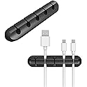 Cable Clips Cord Management Organizer, Adhesive Hooks, Wire Cord Holder for Power Cords and Charging Accessory Cables, Mouse Cable, PC, Office