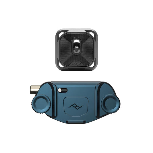 Peak Design Capture Camera Clip V3, Ocean with Plate, Holds DSLR, Compact and Point and Shoot Bodies, Secure, Stable and Accessible, Attaches