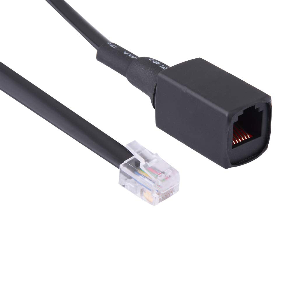 1.5 M/4.92ft 6Pin Removable Separation Handheld Mic Extension Cable Cord for FT-7800R, FT-8800R, FT-7900R, FT-8900R, etc.