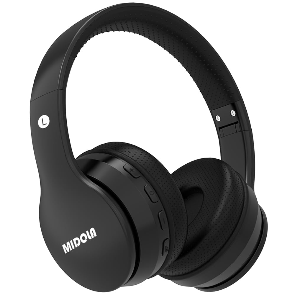 MIDOLA Kids Headphones Bluetooth 5.4 Wireless 68H Play Time Volume Limit 85/94dB Over-Ear Foldable Headset,Type-C Fast Charging,with Wired Aux Mic…