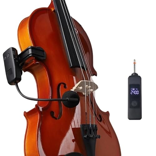 MICVISTA Professional Wireless Violin Microphone, Violin Pickup Clip-on Instrument Microphone, Designed for Violinists and Musicians, Suitable for