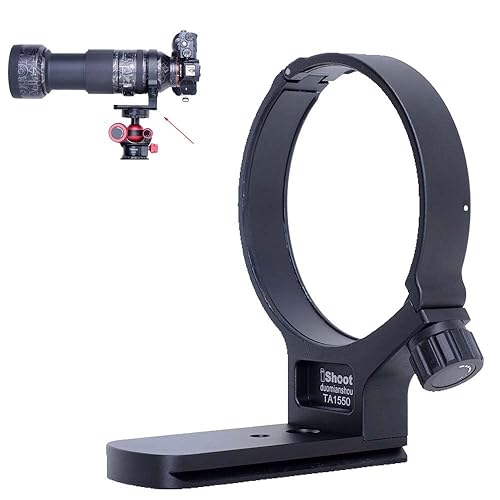 iShoot Metal Lens Collar Tripod Mount Ring Compatible with Tamron 150-500mm f/5-6.7 Di III VC VXD A057, Lens Support Holder Bracket Bottom is