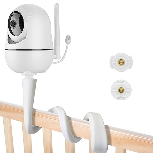 Flexible Baby Monitor Mount Bracket for Hello Baby HB6550/Pro/Plus/HB65/HB66/HB6339/HB248 and ANMEATE SM935E, 17.15 Inch Twist Stand Suitable for Crib