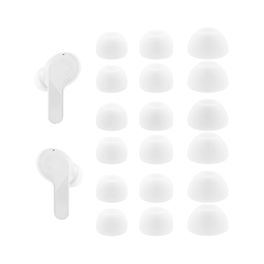 Ear Tips Replacement for JBL Vibe Beam/JBL Vibe Beam 2 / JBL Tune Beam Earbuds, Silicone Earbuds Tips, 9 Pairs (S/M/L) White