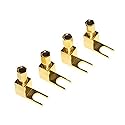 WYVERN AUDIO [4 Pack] 4 pcs Total Hi-end Banana to Spade Adapter Plug/Speaker Cable Connector 4 PCS [Wy-yp01 / Spade De L]