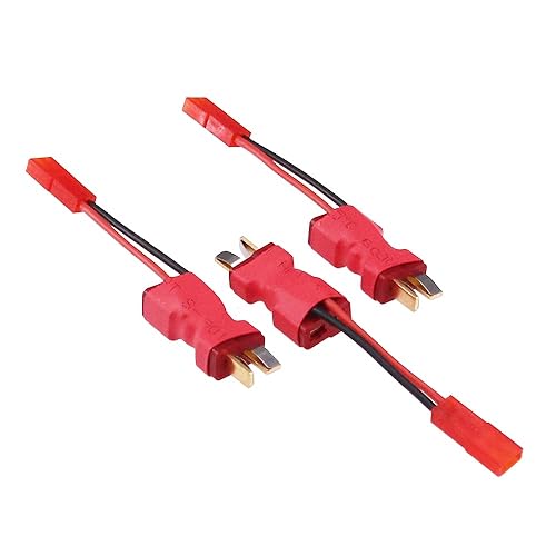 BDHI 3pcs T-Plug Style Male to Female Connector with in-line JST Female 20awg 5cm Cable Parallel Power Adapter for Camera Gimbal(B177-3)
