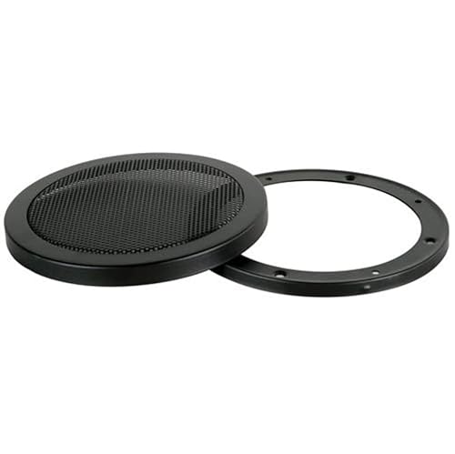 Steel Mesh 2 Piece Grill for 6 1/2 Speaker Black Sold Individually