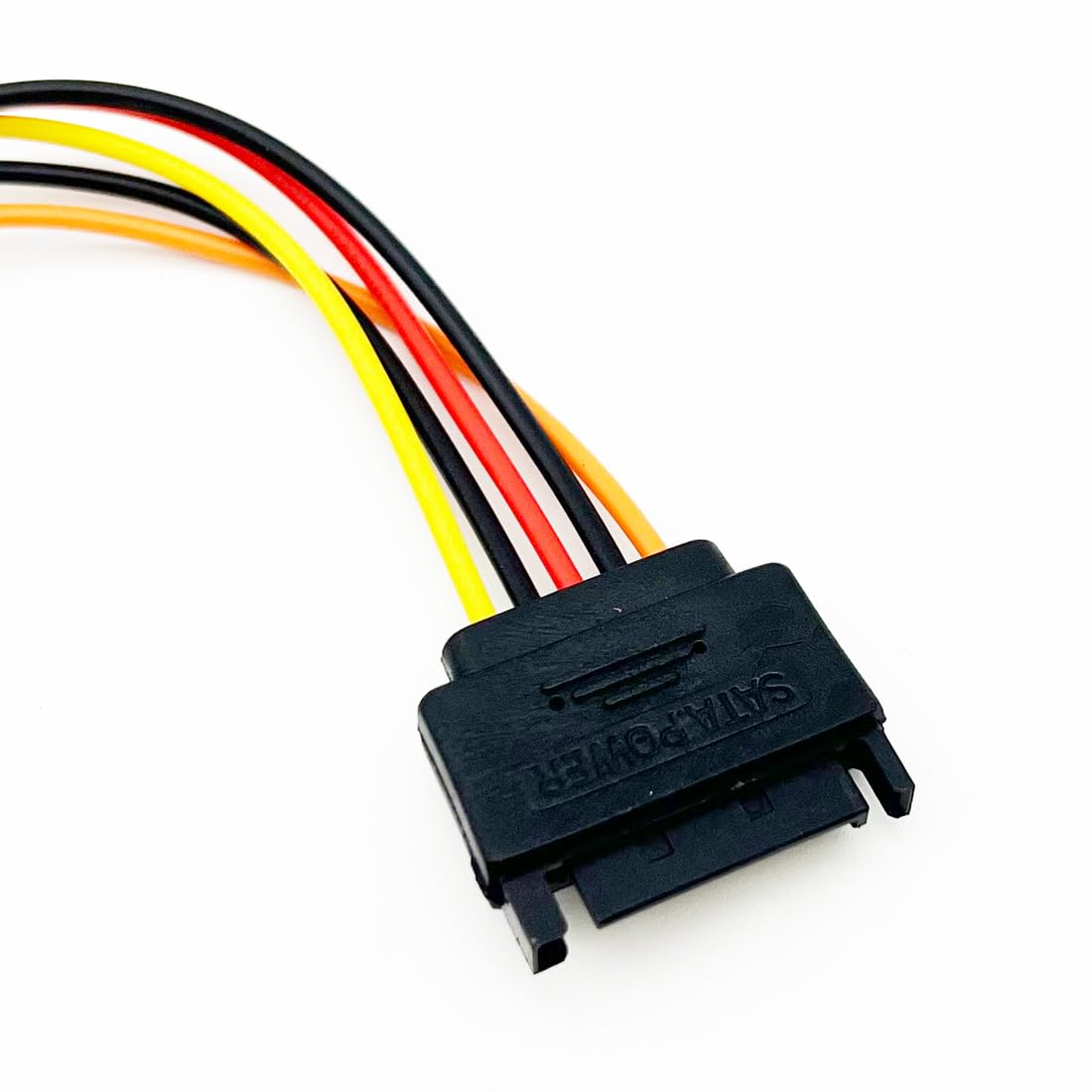 Dosyerlbf 11.8 Inch 15 Pin SATA Power Extension Cable - SATA Power Male to Female Extender - Hard Drive Power Cable, SSD Power Cable - 30CM (2)