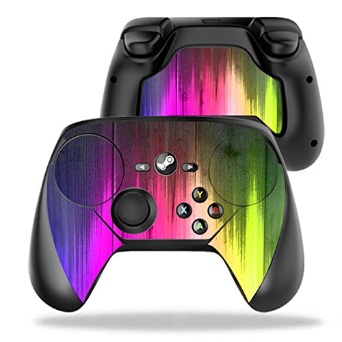 MightySkins Skin Compatible with Valve Steam Controller case wrap Cover Sticker Skins Rainbow Wood