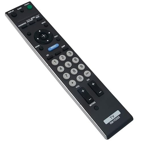 RM-YD025 Replacement Remote Control Applicable for Sony TV KDL-22L4000 KDL-52S4100 KDL-40S4100 KDL-46S4100 KDL-40S504 KDL-40S5100 KDL-40SL150