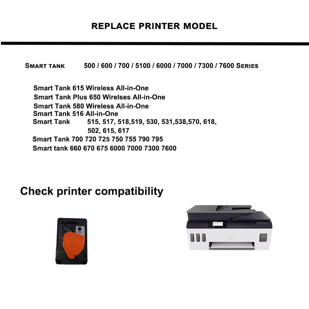 X4E75A Print Head for HP smart Tank 500 600 700 5100 6000 7000 7300 7600 Series Printer 651 660 670 675 720 750 790 5101 6001 7001 7005 7006 7301 7305
